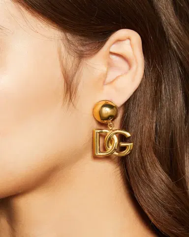 Dolce & Gabbana DG Logo Drop Earrings | Thumbnail 2 Dolce & Gabbana DG Logo Drop Earrings | Thumbnail 2