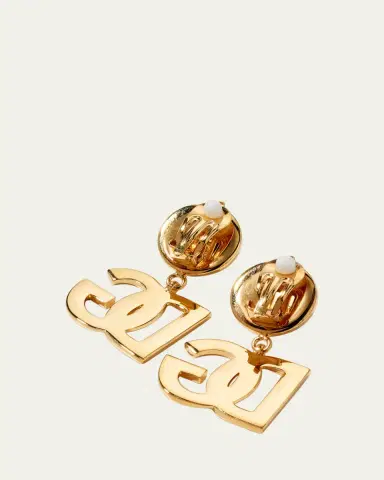 Dolce & Gabbana DG Logo Drop Earrings | Thumbnail 4 Dolce & Gabbana DG Logo Drop Earrings | Thumbnail 4