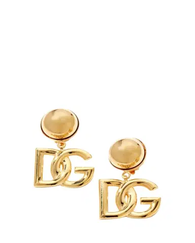 Dolce & Gabbana DG Logo Drop Earrings | Thumbnail 1 Dolce & Gabbana DG Logo Drop Earrings | Thumbnail 1