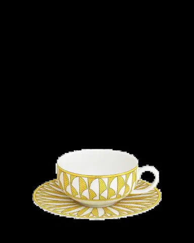 HERMÈS Soleil d' Tea Cup & Saucer Set | Thumbnail 2 HERMÈS Soleil d' Tea Cup & Saucer Set | Thumbnail 2