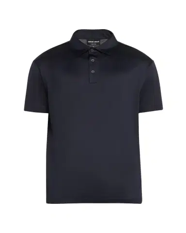 Giorgio Armani Men's Luxe Jersey Polo Shirt | Thumbnail 1 Giorgio Armani Men's Luxe Jersey Polo Shirt | Thumbnail 1