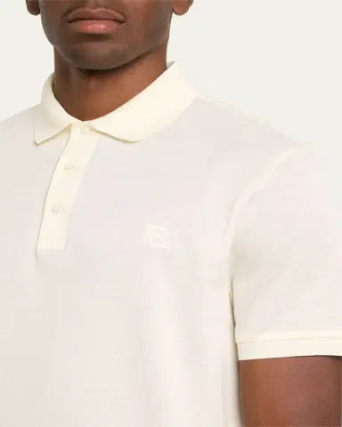 Ralph Lauren Purple Label Men's RL Pique Polo Shirt | Thumbnail 5 Ralph Lauren Purple Label Men's RL Pique Polo Shirt | Thumbnail 5