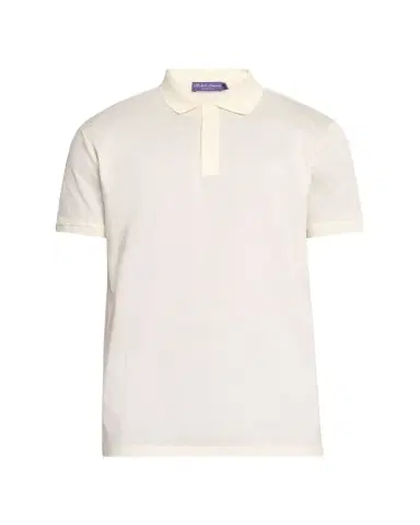 Ralph Lauren Purple Label Men's RL Pique Polo Shirt | Thumbnail 1 Ralph Lauren Purple Label Men's RL Pique Polo Shirt | Thumbnail 1