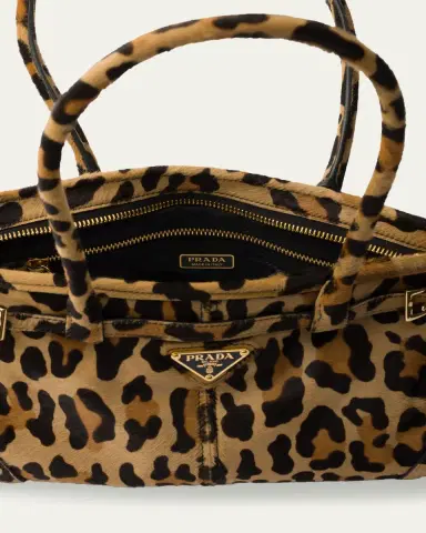 Prada Leopard Calf Hair Shoulder Bag | Thumbnail 4 Prada Leopard Calf Hair Shoulder Bag | Thumbnail 4