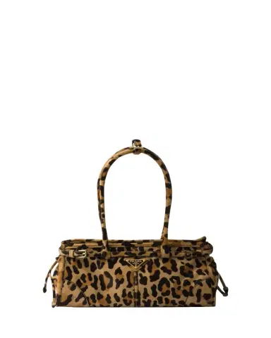 Prada Leopard Calf Hair Shoulder Bag | Thumbnail 1 Prada Leopard Calf Hair Shoulder Bag | Thumbnail 1