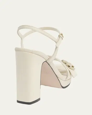 Gucci 95mm GG Marmont Leather Platform Sandals | Thumbnail 2 Gucci 95mm GG Marmont Leather Platform Sandals | Thumbnail 2
