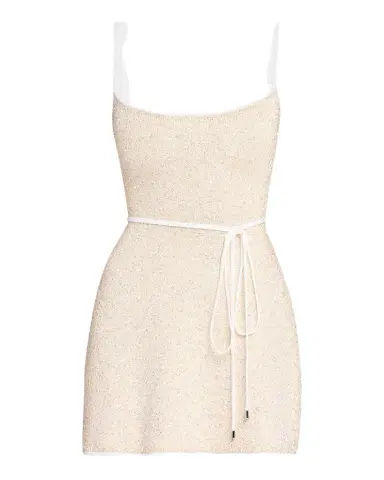 Retrofête Gisele Metallic Knit Mini Dress | Thumbnail 1 Retrofête Gisele Metallic Knit Mini Dress | Thumbnail 1
