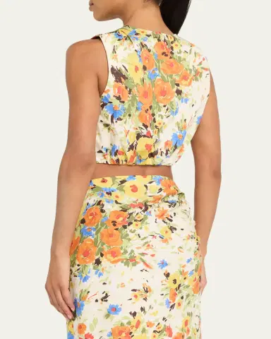 A.L.C. Brooklyn Floral Crop Top | Thumbnail 3 A.L.C. Brooklyn Floral Crop Top | Thumbnail 3