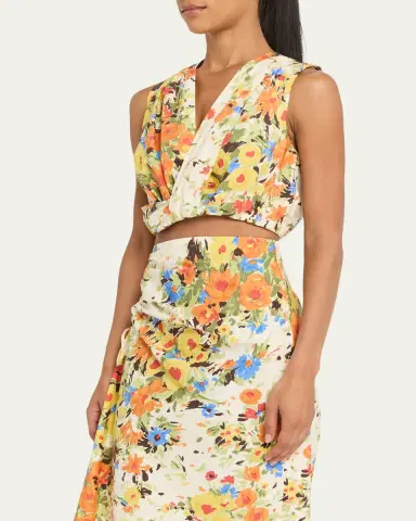 A.L.C. Brooklyn Floral Crop Top | Thumbnail 4 A.L.C. Brooklyn Floral Crop Top | Thumbnail 4