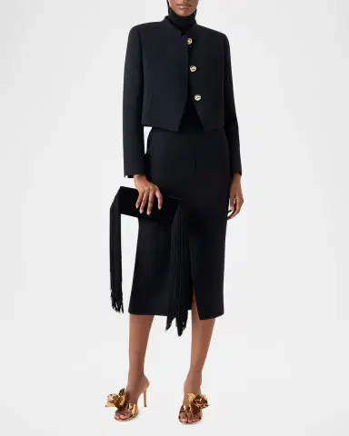 Akris Kadet Short Wool Jacket | Thumbnail 2 Akris Kadet Short Wool Jacket | Thumbnail 2