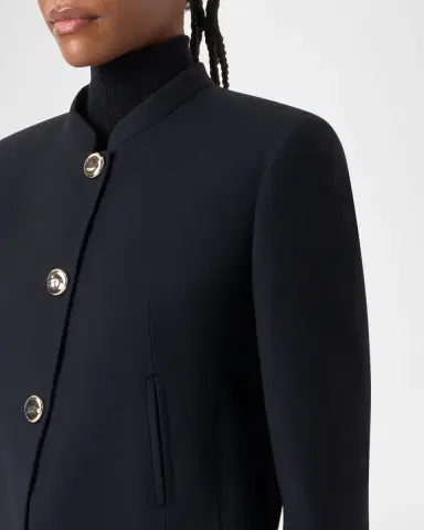 Akris Kadet Short Wool Jacket | Thumbnail 5 Akris Kadet Short Wool Jacket | Thumbnail 5