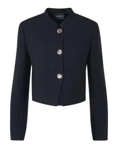 Akris Kadet Short Wool Jacket | Thumbnail 1 Akris Kadet Short Wool Jacket | Thumbnail 1