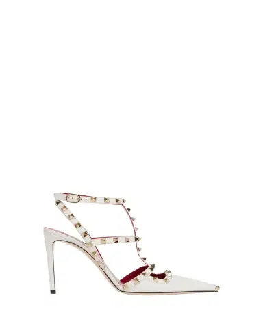 Valentino Garavani 100mm Rockstud Leather Ankle-Strap Pumps | Thumbnail 1 Valentino Garavani 100mm Rockstud Leather Ankle-Strap Pumps | Thumbnail 1