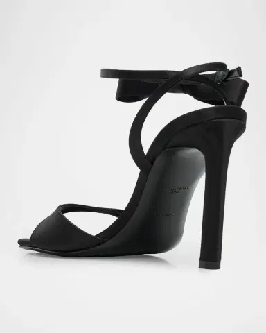 Givenchy 95mm Naked Satin Ankle-Strap Sandals | Thumbnail 4 Givenchy 95mm Naked Satin Ankle-Strap Sandals | Thumbnail 4