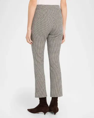 Veronica Beard Arte Check Plaid Kick-Flare Pants | Thumbnail 3 Veronica Beard Arte Check Plaid Kick-Flare Pants | Thumbnail 3