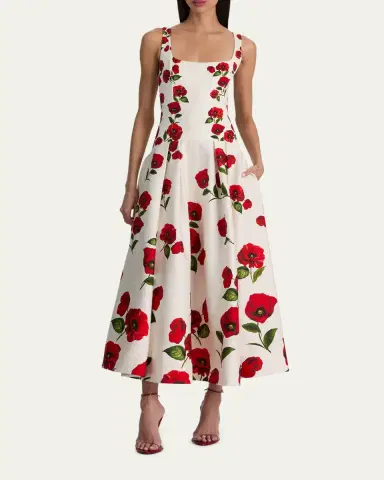 ALICE + OLIVIA Adley Drop-Waist Maxi Dress | Thumbnail 2 ALICE + OLIVIA Adley Drop-Waist Maxi Dress | Thumbnail 2