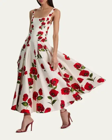 ALICE + OLIVIA Adley Drop-Waist Maxi Dress | Thumbnail 4 ALICE + OLIVIA Adley Drop-Waist Maxi Dress | Thumbnail 4