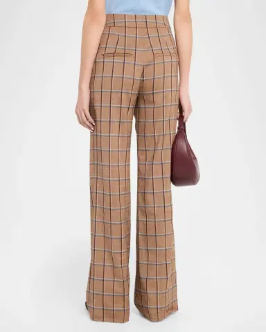 Veronica Beard Tonelli Plaid Wide-Leg Pants | Thumbnail 3 Veronica Beard Tonelli Plaid Wide-Leg Pants | Thumbnail 3