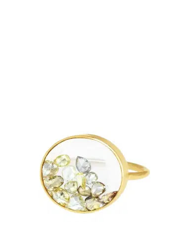 MORITZ GLIK Yellow Diamond Shaker Ring in 18k Gold | Thumbnail 1 MORITZ GLIK Yellow Diamond Shaker Ring in 18k Gold | Thumbnail 1