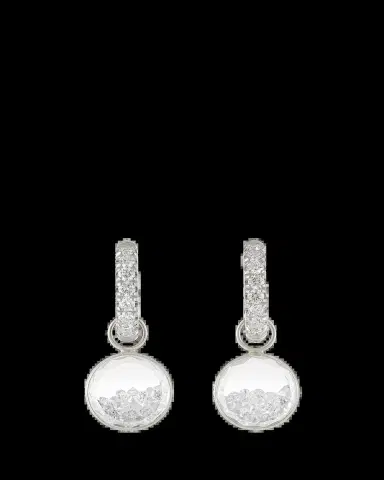 MORITZ GLIK 18K White Gold Core Gala Huggie Earrings with Diamonds | Thumbnail 2 MORITZ GLIK 18K White Gold Core Gala Huggie Earrings with Diamonds | Thumbnail 2