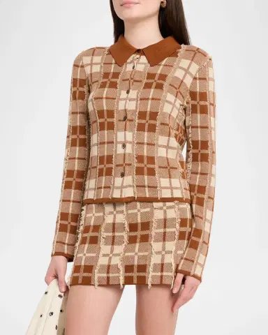 Guest In Residence Fringe Plaid Elle Shirt | Thumbnail 4 Guest In Residence Fringe Plaid Elle Shirt | Thumbnail 4
