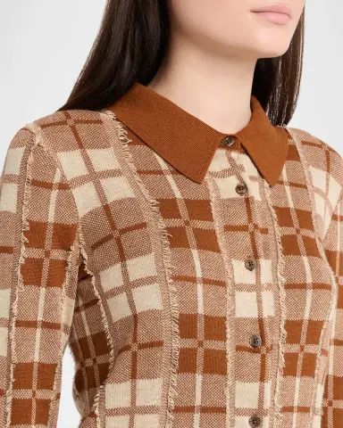 Guest In Residence Fringe Plaid Elle Shirt | Thumbnail 5 Guest In Residence Fringe Plaid Elle Shirt | Thumbnail 5