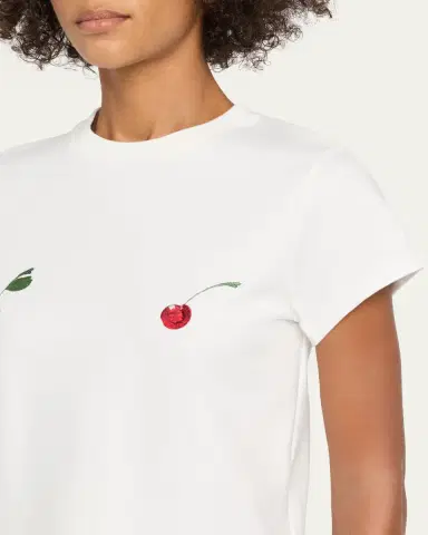 Monse Cheeky Cherry Short-Sleeve Crop Tee | Thumbnail 5 Monse Cheeky Cherry Short-Sleeve Crop Tee | Thumbnail 5