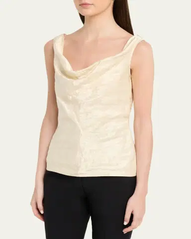 FFORME Lowe Cowl-Neck Crinkled Top | Thumbnail 4 FFORME Lowe Cowl-Neck Crinkled Top | Thumbnail 4