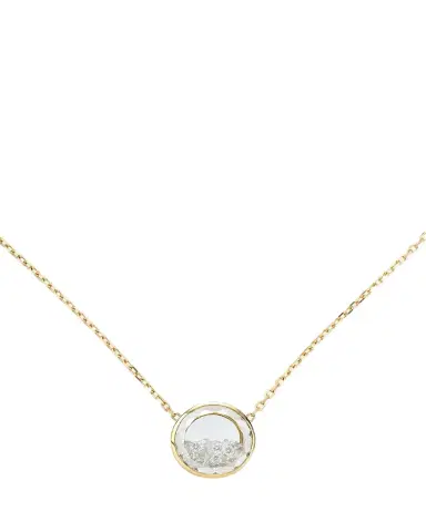 MORITZ GLIK 18K Yellow Gold Naipe Circle Diamond Kaleidoscope Shaker Necklace | Thumbnail 1 MORITZ GLIK 18K Yellow Gold Naipe Circle Diamond Kaleidoscope Shaker Necklace | Thumbnail 1