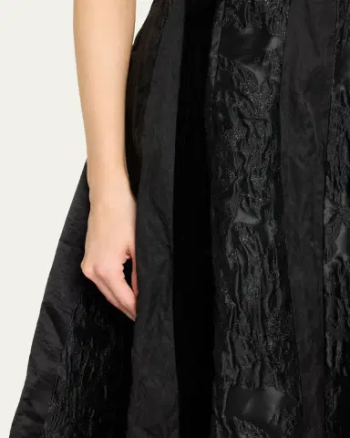 Jason Wu Collection Mixed-Media Patchwork Sleeveless Low-Back Midi Dress | Thumbnail 5 Jason Wu Collection Mixed-Media Patchwork Sleeveless Low-Back Midi Dress | Thumbnail 5