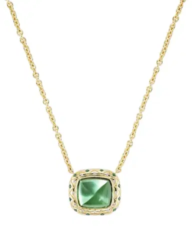 Orly Marcel One of a Kind Bliss Necklace with Green Tourmaline, Emeralds and Diamonds | Thumbnail 1 Orly Marcel One of a Kind Bliss Necklace with Green Tourmaline, Emeralds and Diamonds | Thumbnail 1