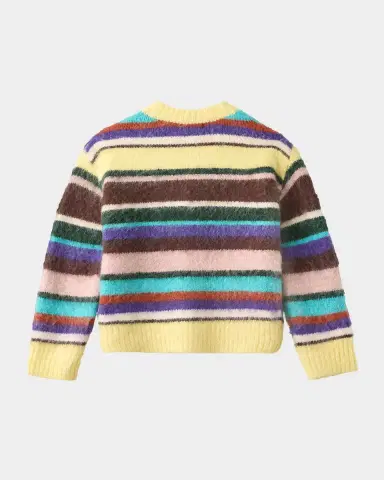 Molo Girl's Brutus Striped Wool-Blend Cardigan, Size 7-14 | Thumbnail 2 Molo Girl's Brutus Striped Wool-Blend Cardigan, Size 7-14 | Thumbnail 2