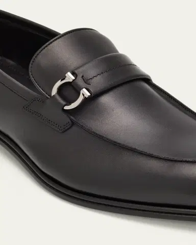 Ferragamo Men's Turner Side-Gancini Leather Loafers | Thumbnail 5 Ferragamo Men's Turner Side-Gancini Leather Loafers | Thumbnail 5
