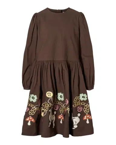 Molo Girl's Camma Embroidered Cotton Long-Sleeve Dress, Size 7-14 | Thumbnail 1 Molo Girl's Camma Embroidered Cotton Long-Sleeve Dress, Size 7-14 | Thumbnail 1