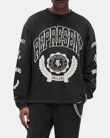 Represent Men's Represent Legacy Crest Long-Sleeve T-Shirt | Thumbnail 4 Represent Men's Represent Legacy Crest Long-Sleeve T-Shirt | Thumbnail 4