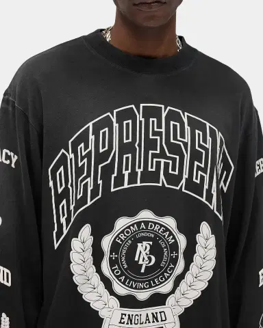 Represent Men's Represent Legacy Crest Long-Sleeve T-Shirt | Thumbnail 5 Represent Men's Represent Legacy Crest Long-Sleeve T-Shirt | Thumbnail 5