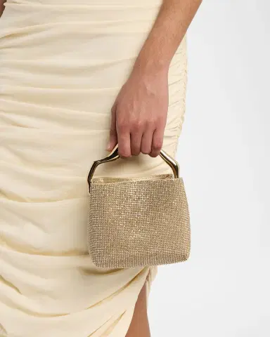 Cult Gaia Solene Mini Rhinestone Sculptural Top-Handle Bag | Thumbnail 2 Cult Gaia Solene Mini Rhinestone Sculptural Top-Handle Bag | Thumbnail 2