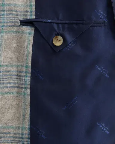 Kiton Men's Cashmere Plaid Single-Breasted Sport Coat | Thumbnail 6 Kiton Men's Cashmere Plaid Single-Breasted Sport Coat | Thumbnail 6