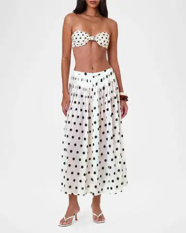 n/nicholas Marit Polka Dot Midi Skirt | Thumbnail 2 n/nicholas Marit Polka Dot Midi Skirt | Thumbnail 2
