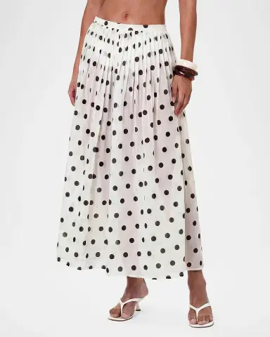 n/nicholas Marit Polka Dot Midi Skirt | Thumbnail 4 n/nicholas Marit Polka Dot Midi Skirt | Thumbnail 4
