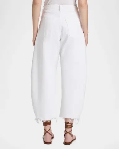 Frame The Bubble High-Rise Barrel Crop Jeans | Thumbnail 3 Frame The Bubble High-Rise Barrel Crop Jeans | Thumbnail 3