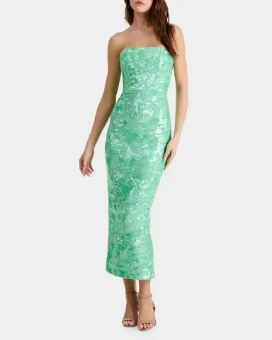 HELSI Leslie Strapless Sequin Column Gown | Thumbnail 2 HELSI Leslie Strapless Sequin Column Gown | Thumbnail 2