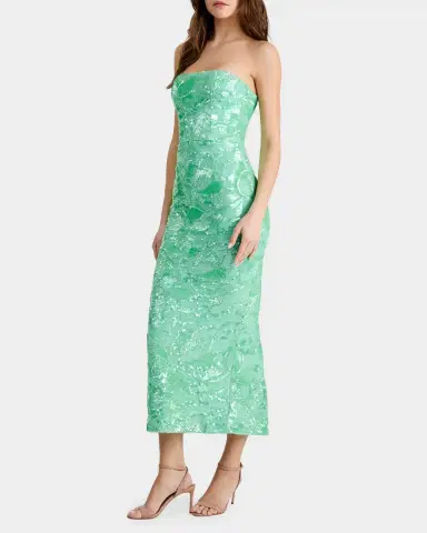 HELSI Leslie Strapless Sequin Column Gown | Thumbnail 4 HELSI Leslie Strapless Sequin Column Gown | Thumbnail 4