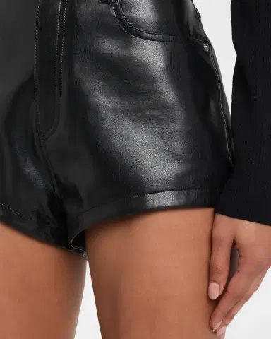 Cinq à Sept Dani Vegan Leather Shorts | Thumbnail 5 Cinq à Sept Dani Vegan Leather Shorts | Thumbnail 5