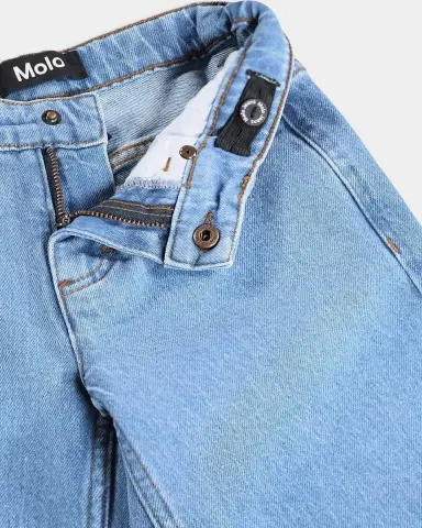 Molo Girl's Aleen Wide-Leg Jeans, Size 4-7 | Thumbnail 4 Molo Girl's Aleen Wide-Leg Jeans, Size 4-7 | Thumbnail 4