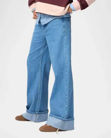 Molo Girl's Aleen Wide-Leg Jeans, Size 4-7 | Thumbnail 5 Molo Girl's Aleen Wide-Leg Jeans, Size 4-7 | Thumbnail 5