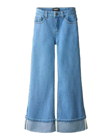 Molo Girl's Aleen Wide-Leg Jeans, Size 4-7 | Thumbnail 1 Molo Girl's Aleen Wide-Leg Jeans, Size 4-7 | Thumbnail 1
