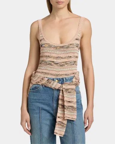 Ulla Johnson Clotilde Wavy Knit Tank Top | Thumbnail 4 Ulla Johnson Clotilde Wavy Knit Tank Top | Thumbnail 4