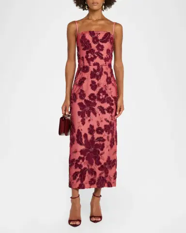 HELSI Gemma Floral Embroidered Midi Dress | Thumbnail 2 HELSI Gemma Floral Embroidered Midi Dress | Thumbnail 2