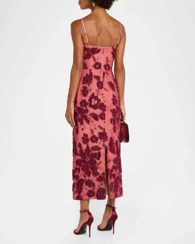HELSI Gemma Floral Embroidered Midi Dress | Thumbnail 3 HELSI Gemma Floral Embroidered Midi Dress | Thumbnail 3